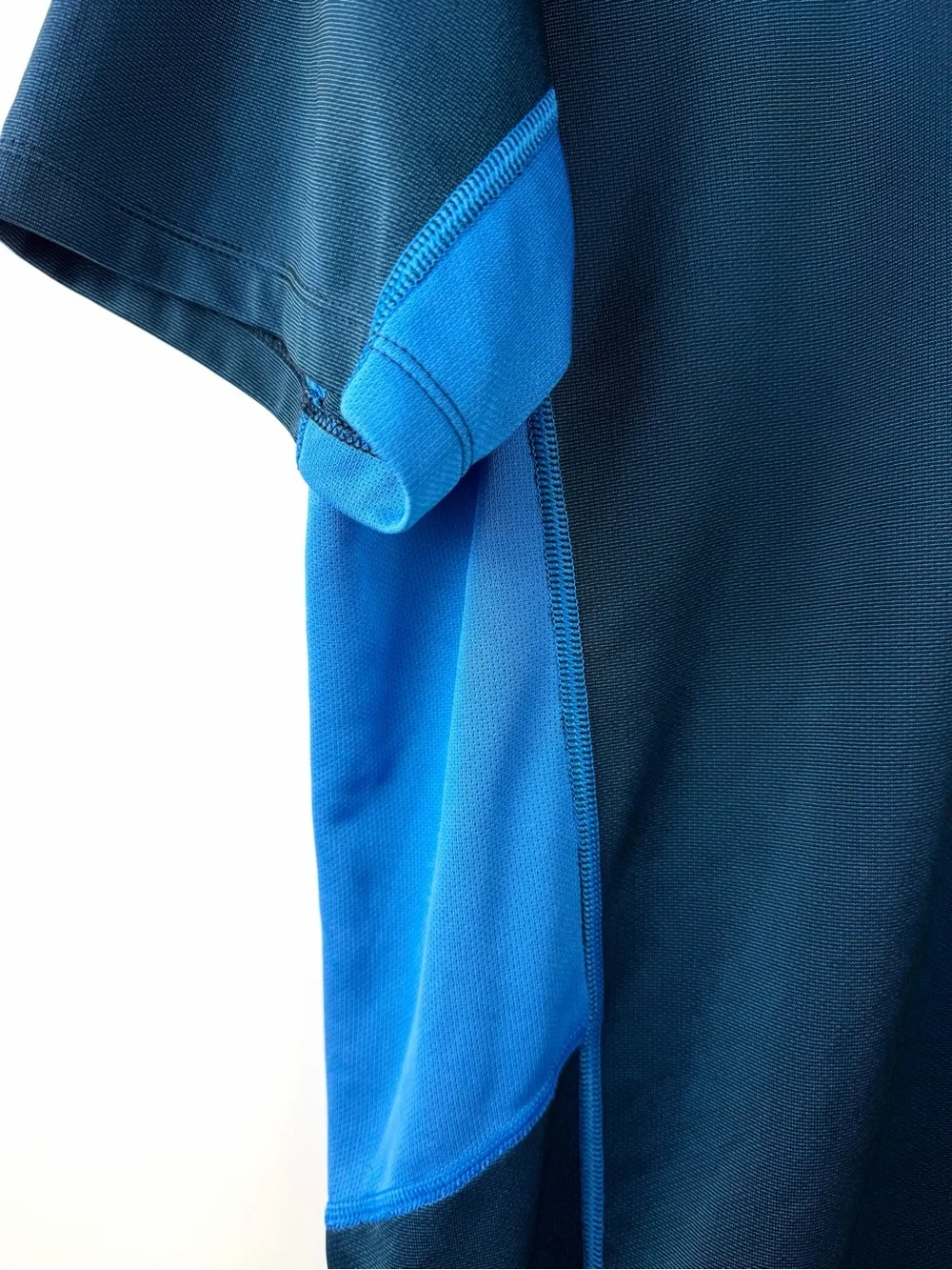 Eddie Bauer Men Athletic Shirt L Blue Moisture Wicking Free Dry Performance